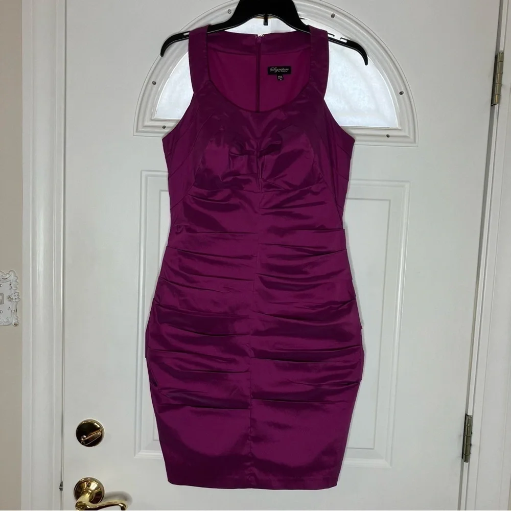 Signature Sangria fuchsia dress size 10